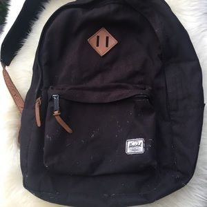 Herschel Backpack with Leather Straps, Rare!